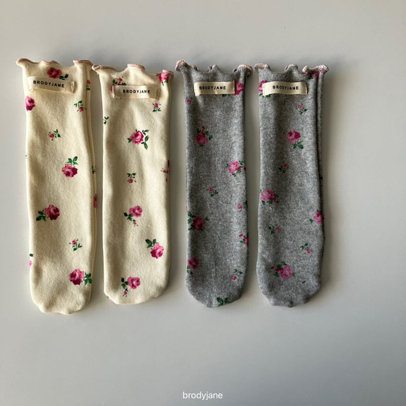 Brody Jane - Korean Baby Fashion - #babyootd - Peach Rose Socks