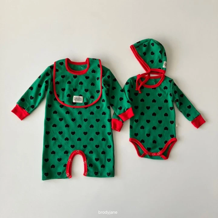 Brody Jane - Korean Baby Fashion - #babyoutfit - Christmas Heart Bodysuit - 2