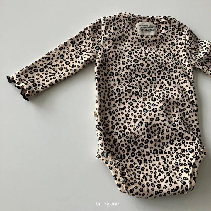 Brody Jane - Korean Baby Fashion - #babyoutfit - Peach Leopard Bodysuit - 6