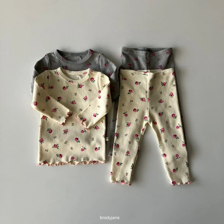 Brody Jane - Korean Baby Fashion - #babyoutfit - Peach Rose Bib - 3