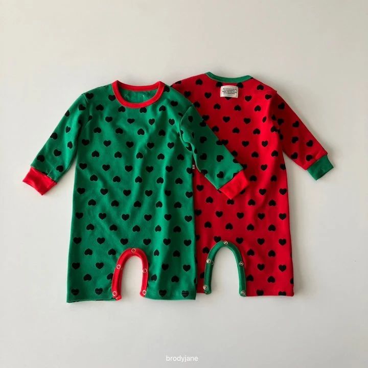 Brody Jane - Korean Baby Fashion - #babywear - Christmas Heart Bodysuit - 3