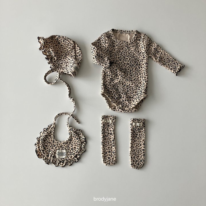 Brody Jane - Korean Baby Fashion - #babyoutfit - Peach Leopard All-In-One - 4
