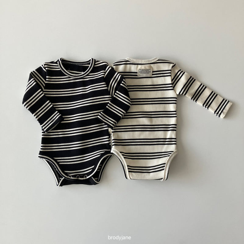 Brody Jane - Korean Baby Fashion - #onlinebabyboutique - Acne Stripe Bodysuit