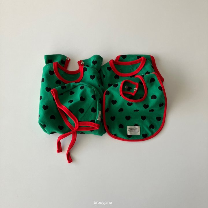 Brody Jane - Korean Baby Fashion - #babywear - Christmas Heart Bodysuit - 4