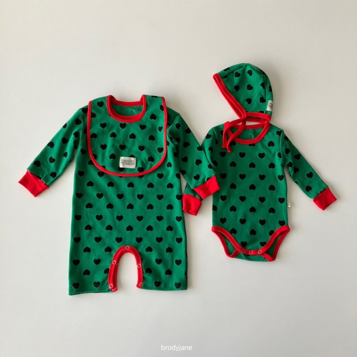 Brody Jane - Korean Baby Fashion - #onlinebabyshop - Christmas Heart All-In-One - 2