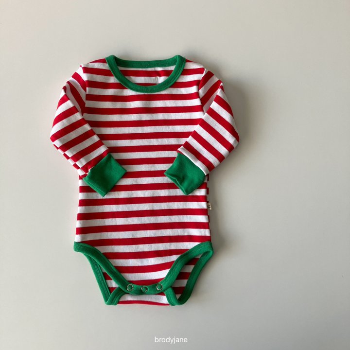Brody Jane - Korean Baby Fashion - #smilingbaby - Christmas Stripe Set-up - 5