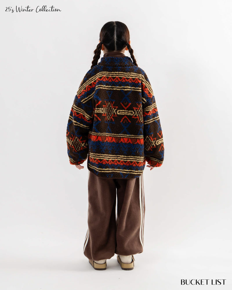 Bucket List - Korean Children Fashion - #Kfashion4kids - Indian Fleece Jacket - 8