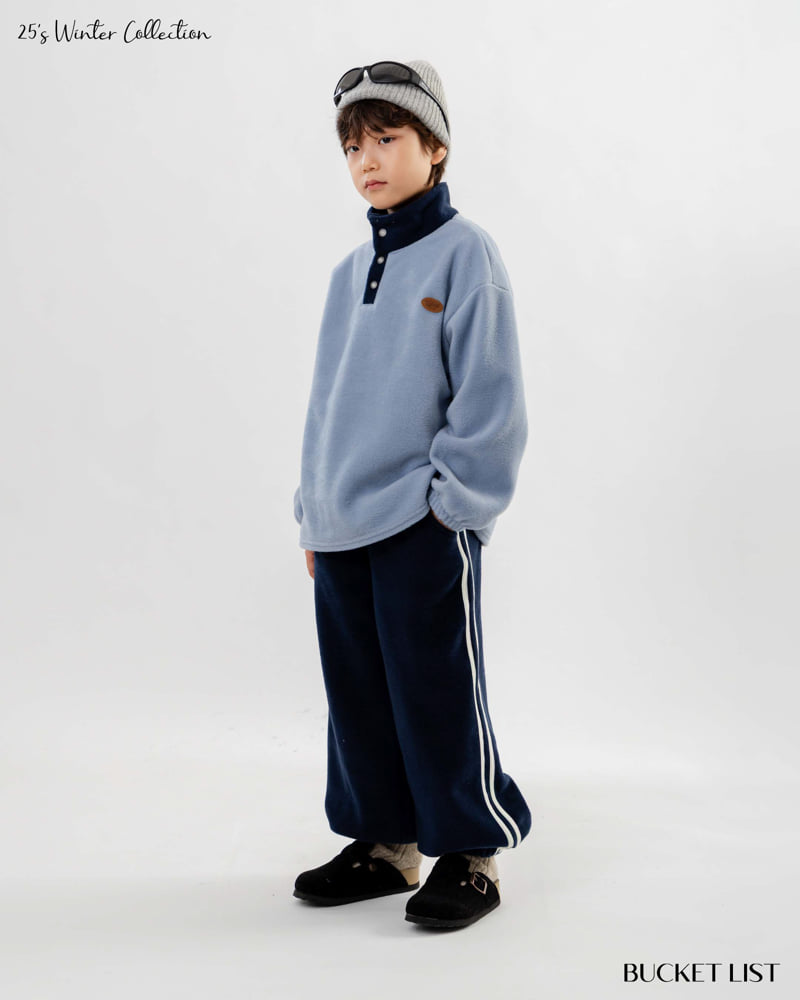 Bucket List - Korean Children Fashion - #Kfashion4kids - Fleece Color Tee - 6