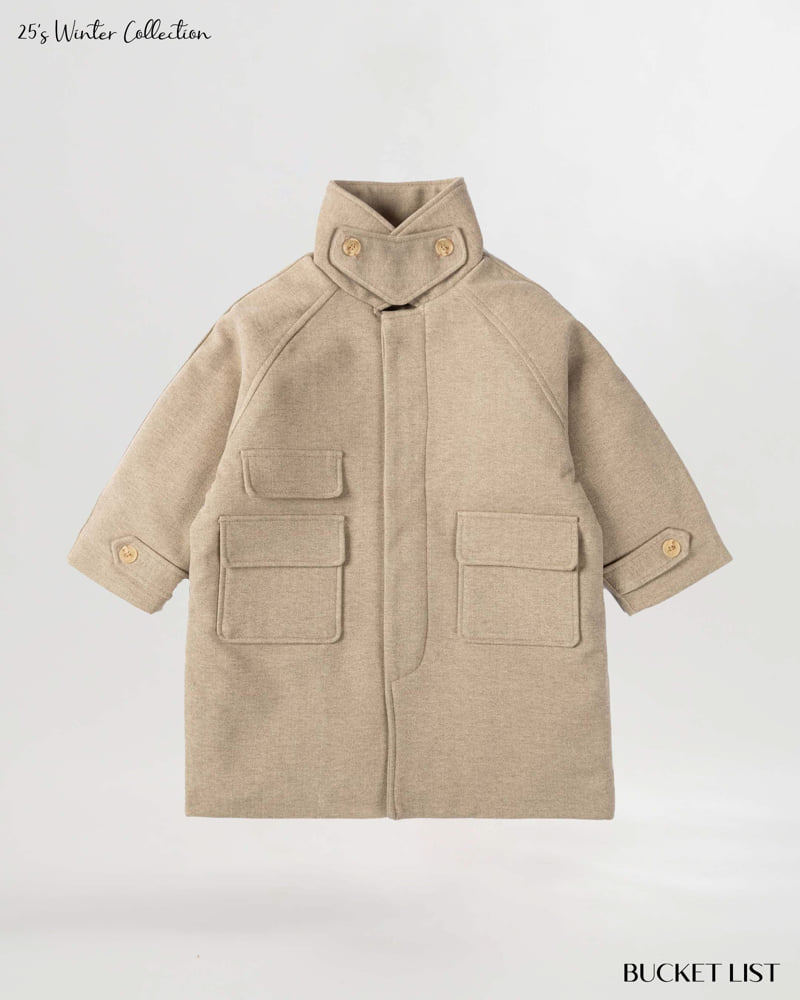 Bucket List - Korean Children Fashion - #Kfashion4kids - Herringbone Long Coat - 6