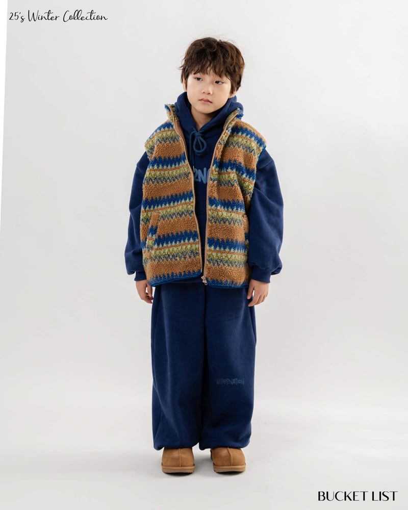 Bucket List - Korean Children Fashion - #childofig - Zigzag Fleece Vest - 9
