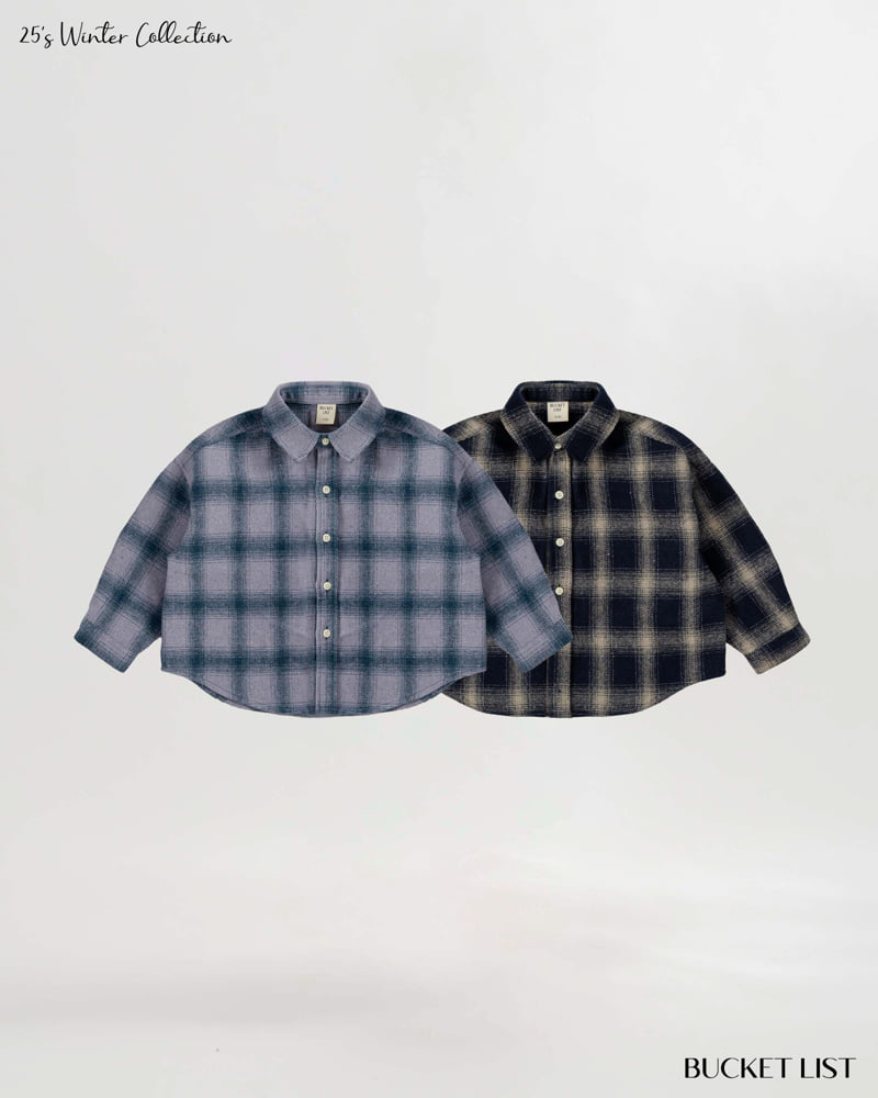 Bucket List - Korean Children Fashion - #childofig - Check Shirt
