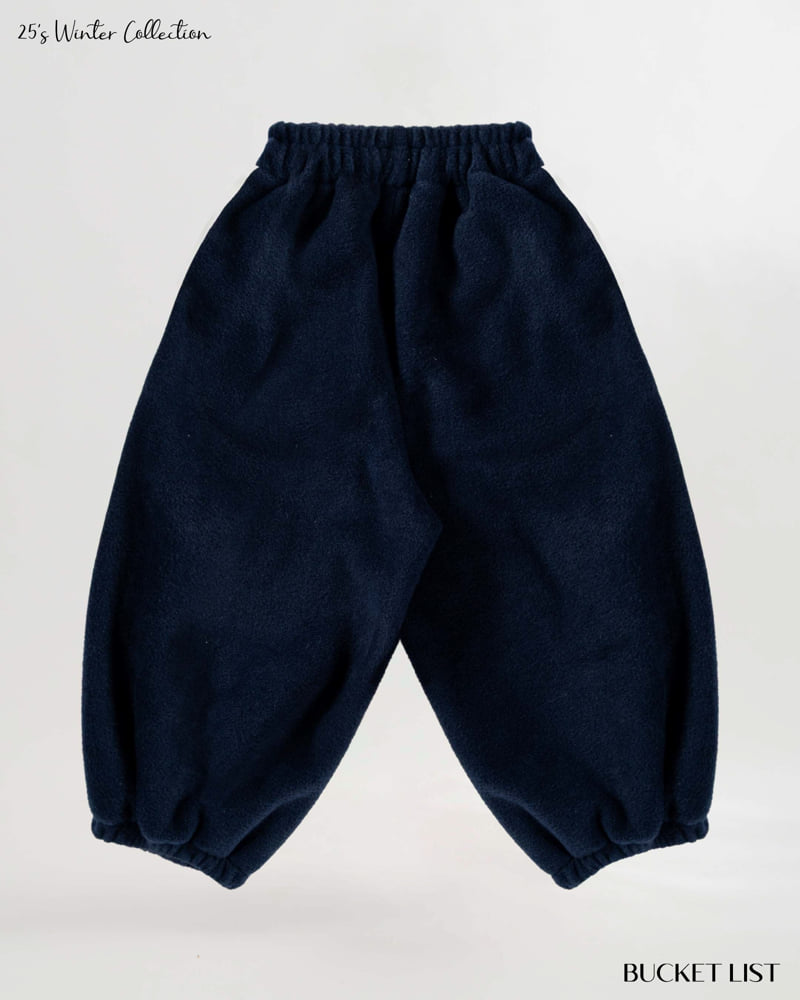 Bucket List - Korean Children Fashion - #childofig - Fleece Track Jogger Pants - 12