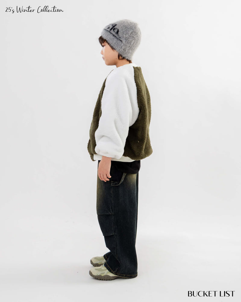 Bucket List - Korean Children Fashion - #childrensboutique - Corduroy Balloon Denim Pants - 9