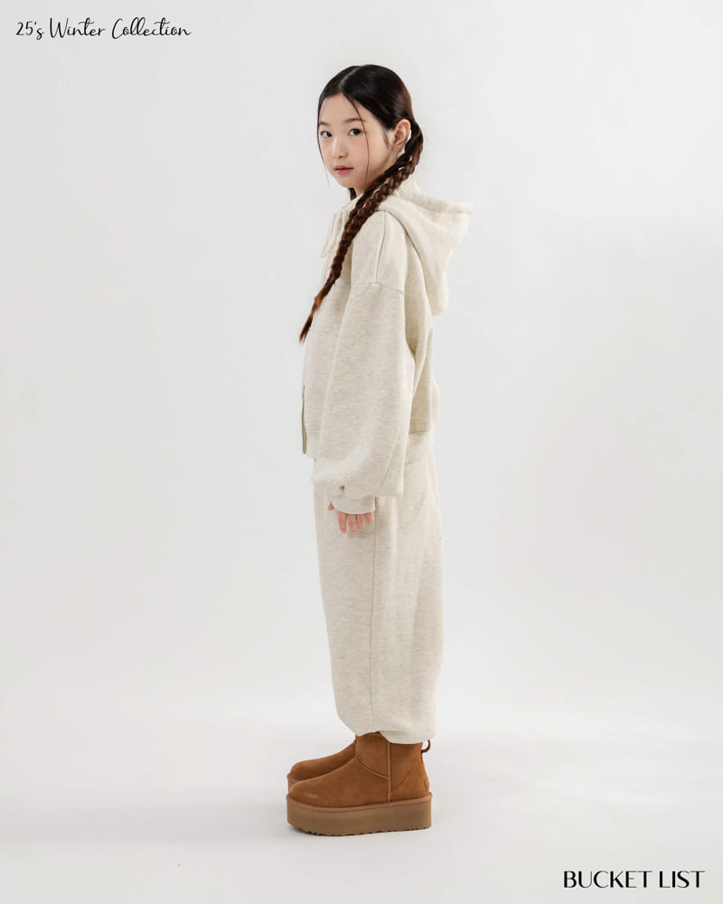 Bucket List - Korean Children Fashion - #childrensboutique - Fleece Wide Sweat Pants - 6