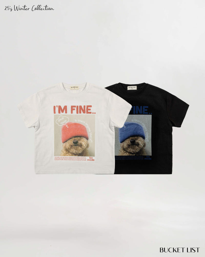 Bucket List - Korean Children Fashion - #childrensboutique - Im Fine Tee