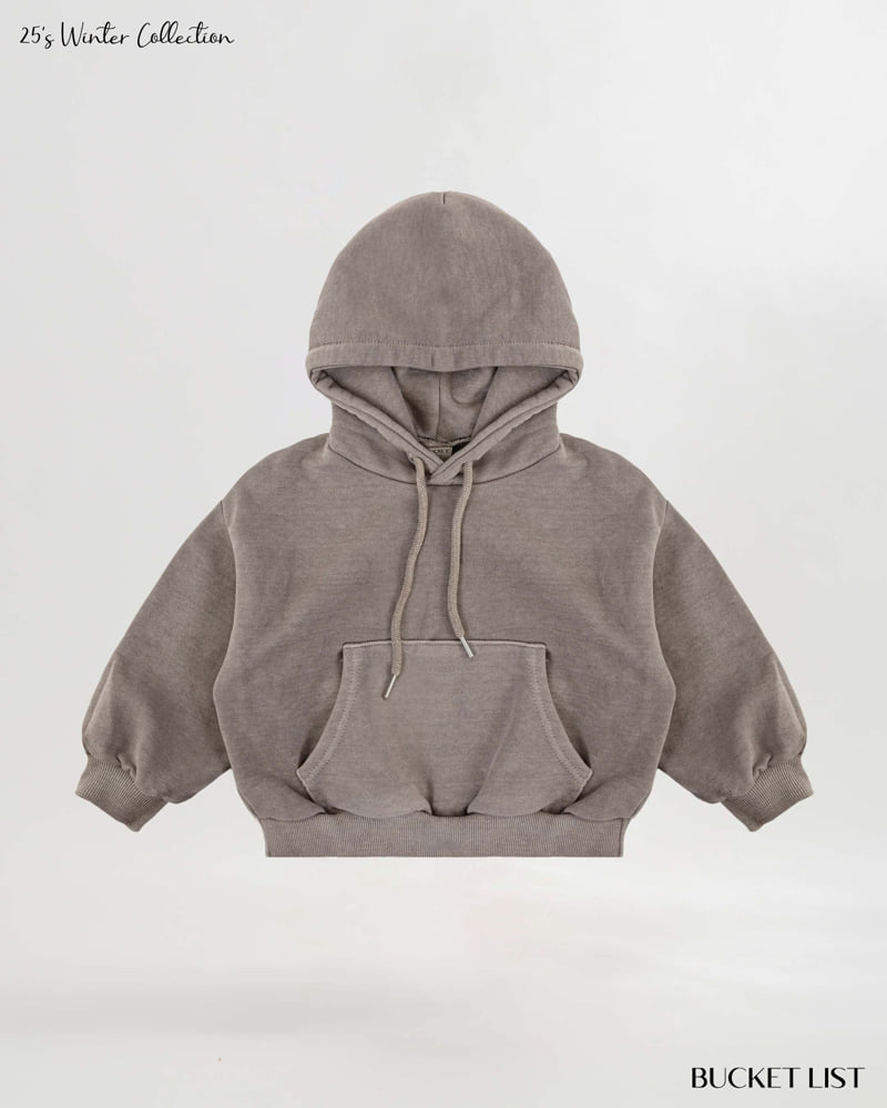 Bucket List - Korean Children Fashion - #childrensboutique - Fleece Hoodie - 12