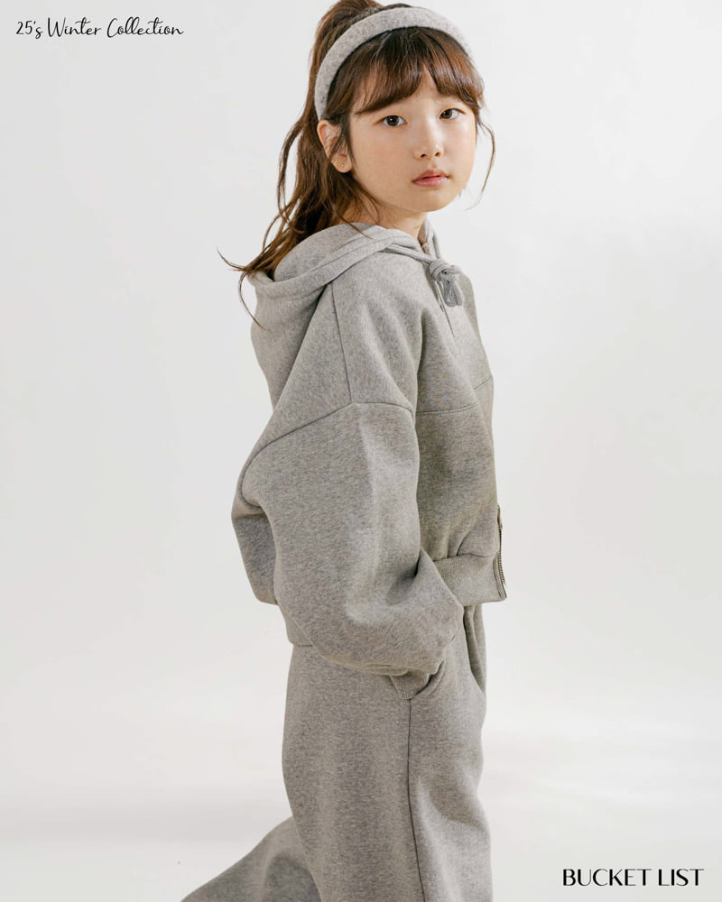 Bucket List - Korean Children Fashion - #childrensboutique - Fleece Crop Zip-Up Hoodie - 11