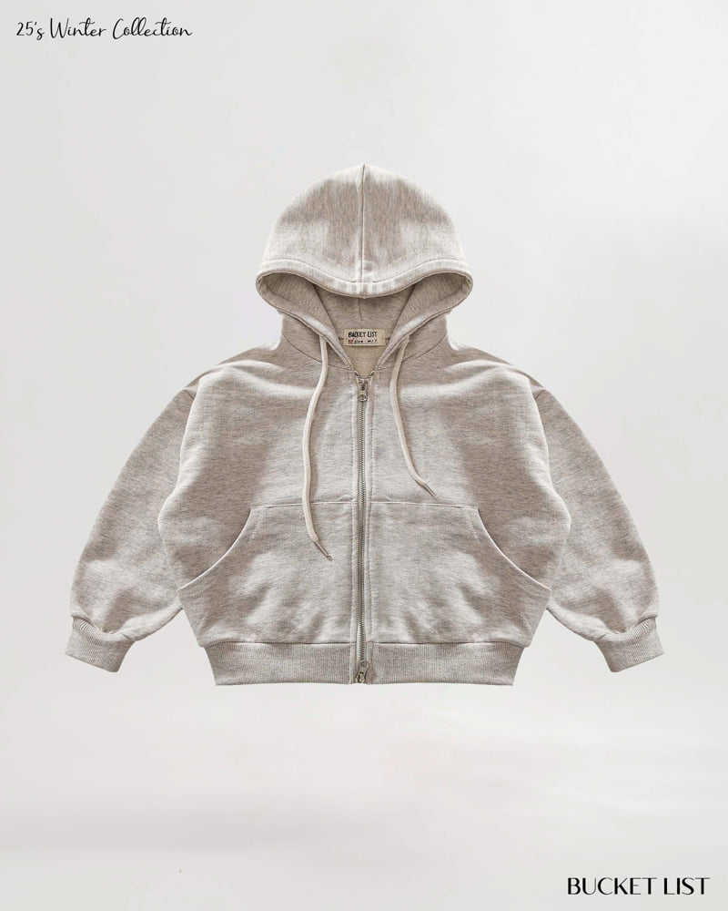 Bucket List - Korean Children Fashion - #designkidswear - Fleece Two Way Zip-Up Hoodie - 4