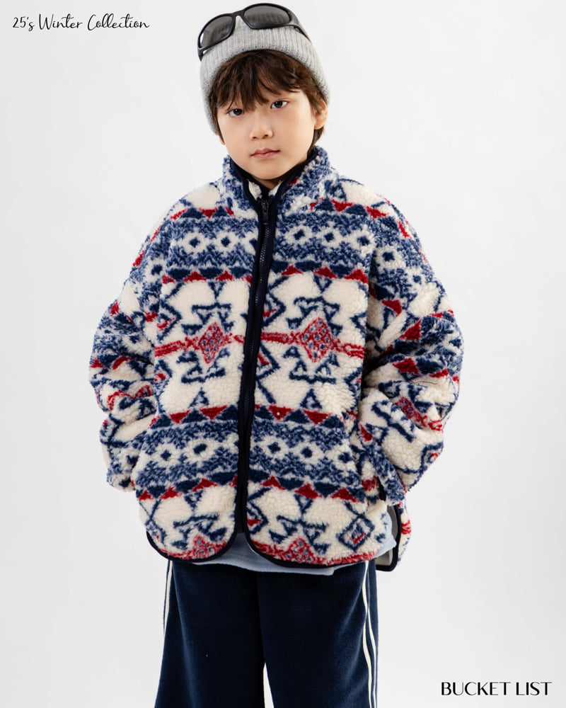 Bucket List - Korean Children Fashion - #discoveringself - Indian Fleece Jacket - 3