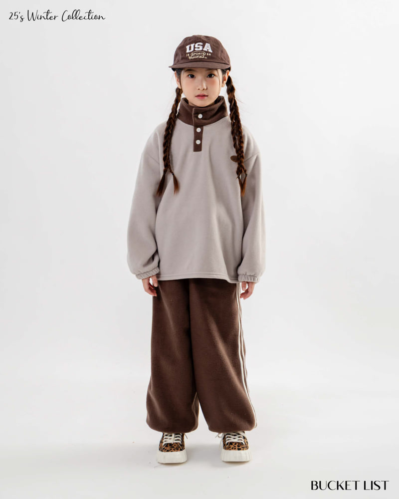 Bucket List - Korean Children Fashion - #discoveringself - Fleece Color Tee