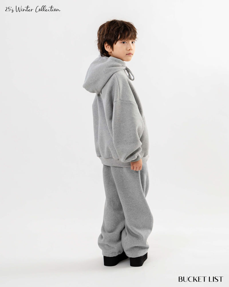 Bucket List - Korean Children Fashion - #fashionkids - Fleece Two Way Zip-Up Hoodie - 5