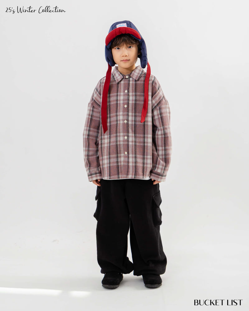 Bucket List - Korean Children Fashion - #fashionkids - Fleece Embossed Cargo Jogger Pants - 3