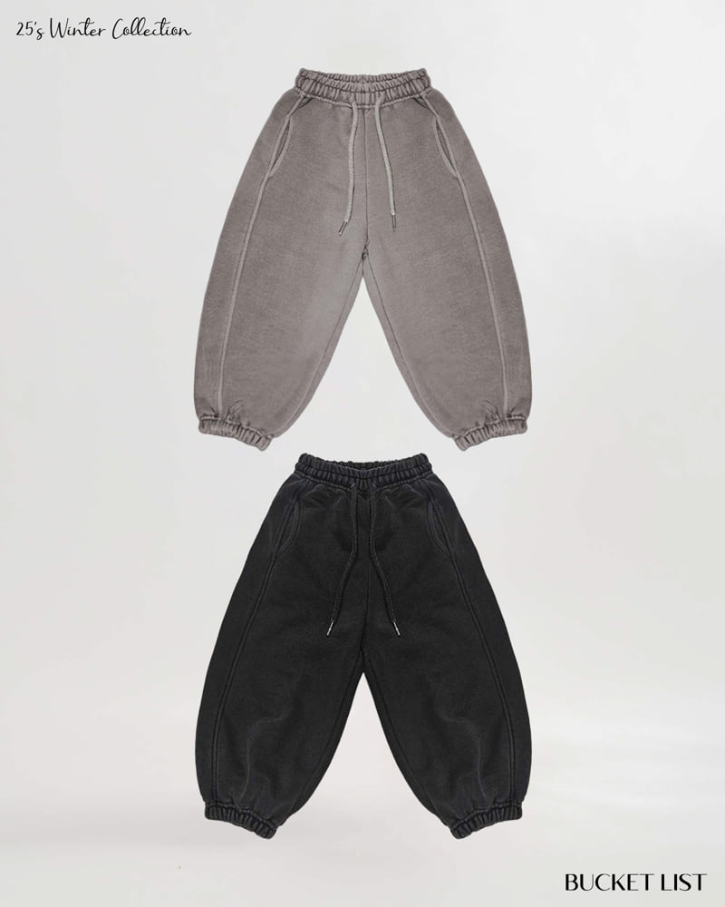 Bucket List - Korean Children Fashion - #fashionkids - Fleece Jogger Pants