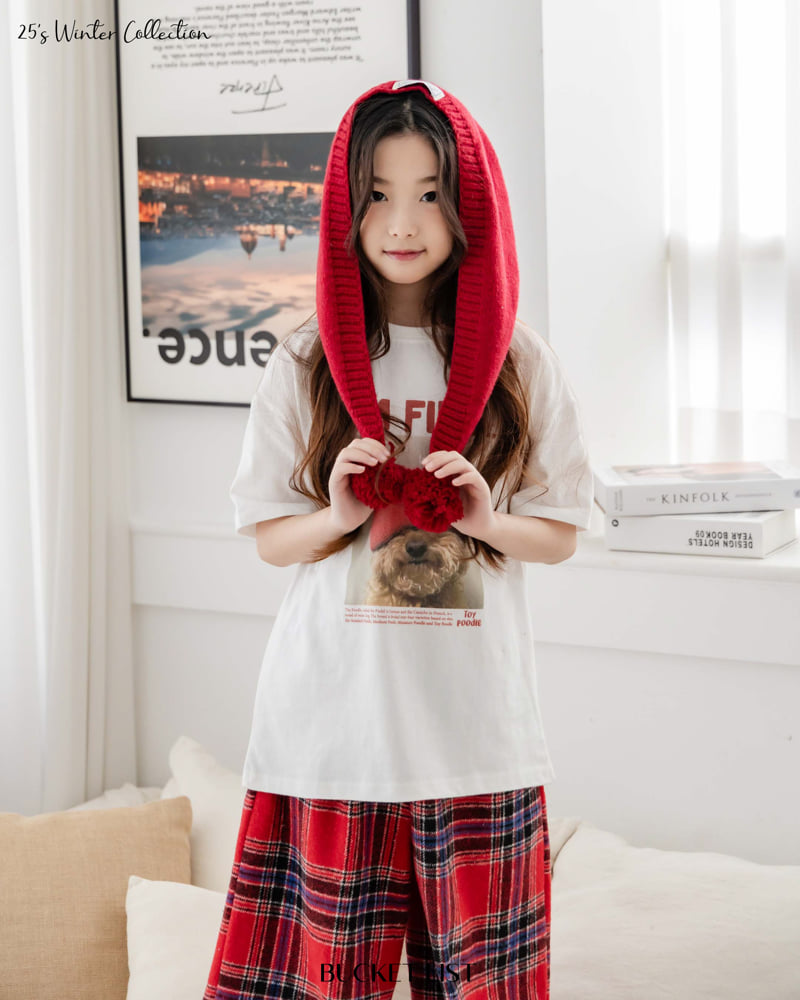 Bucket List - Korean Children Fashion - #kidsshorts - Fleece Check Jogger Pants - 11