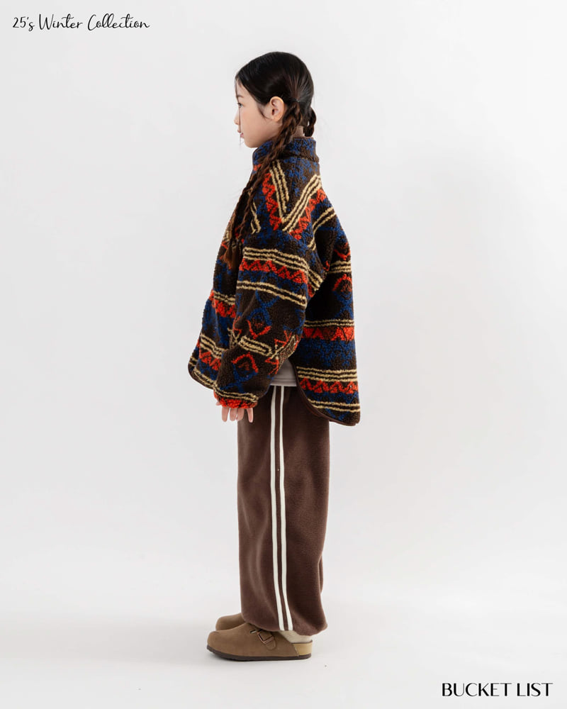 Bucket List - Korean Children Fashion - #kidsshorts - Indian Fleece Jacket - 5