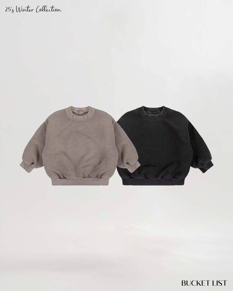 Bucket List - Korean Children Fashion - #kidsshorts - Fleece Sweatshirt - 9