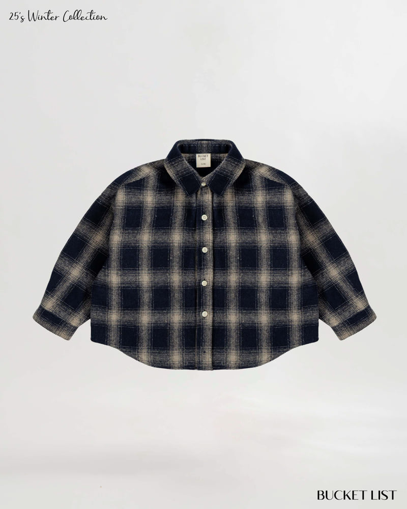 Bucket List - Korean Children Fashion - #kidsshorts - Check Shirt - 6