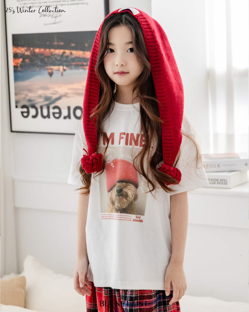 Bucket List - Korean Children Fashion - #kidsshorts - Im Fine Tee - 5