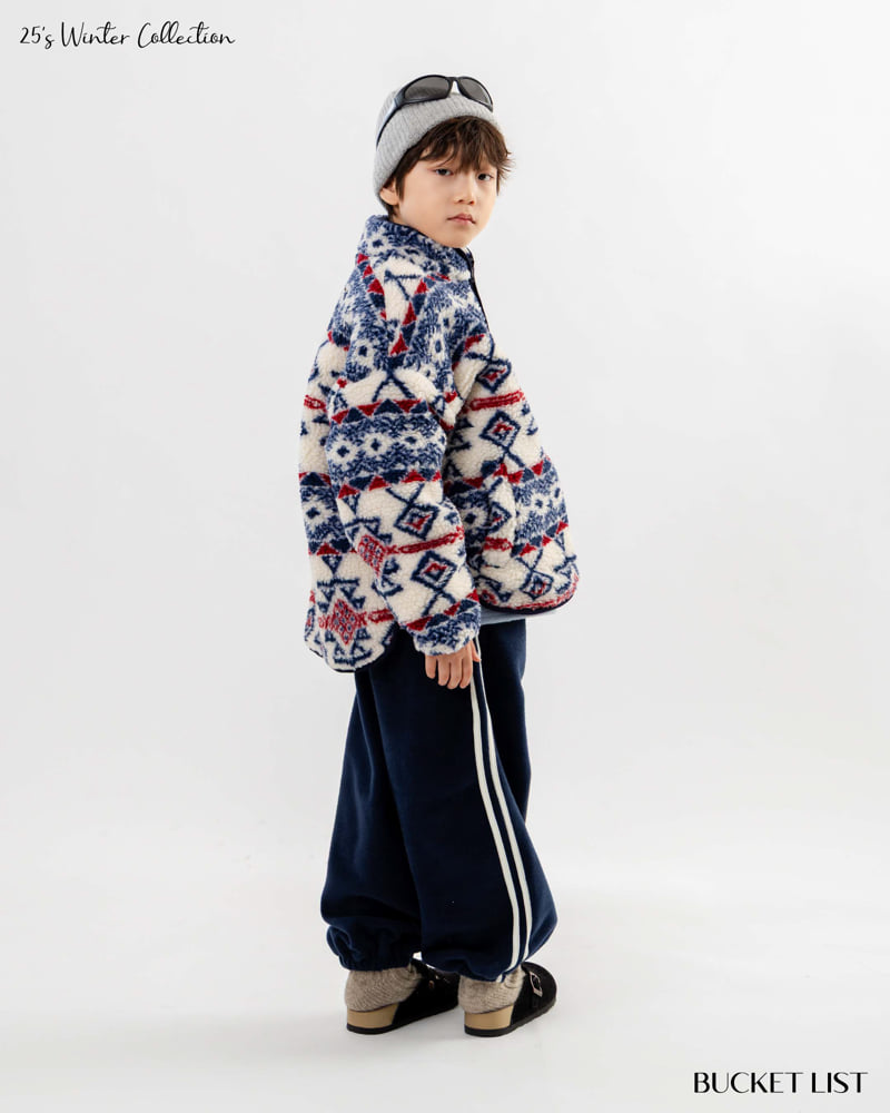 Bucket List - Korean Children Fashion - #kidsshorts - Fleece Track Jogger Pants