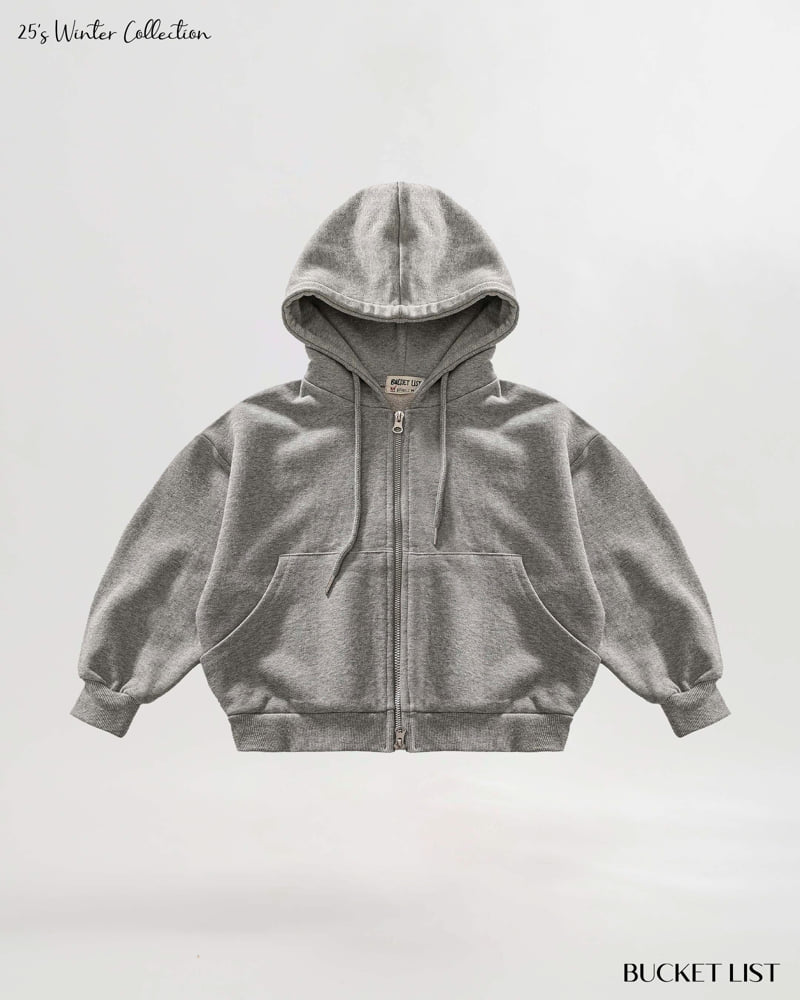 Bucket List - Korean Children Fashion - #kidsstore - Fleece Two Way Zip-Up Hoodie - 7