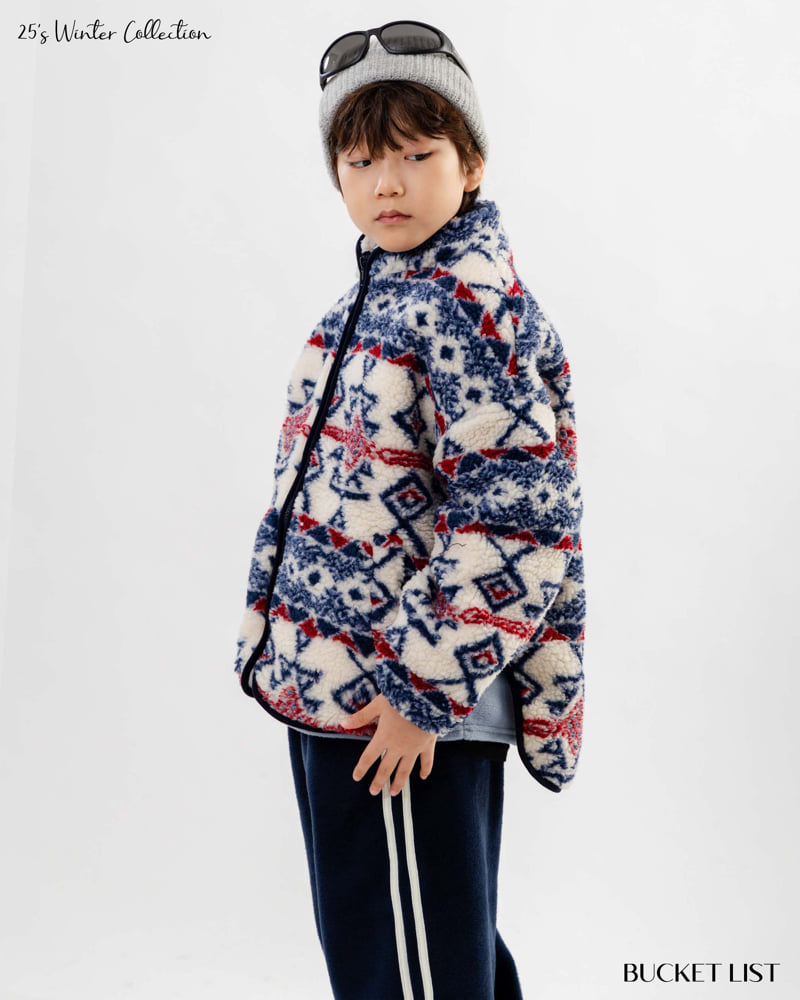 Bucket List - Korean Children Fashion - #kidsstore - Indian Fleece Jacket - 6