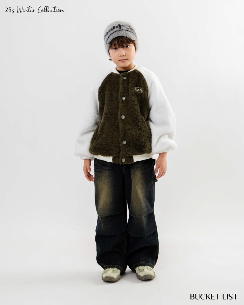 Bucket List - Korean Children Fashion - #kidsstore - Fluffy Raglan Jacket