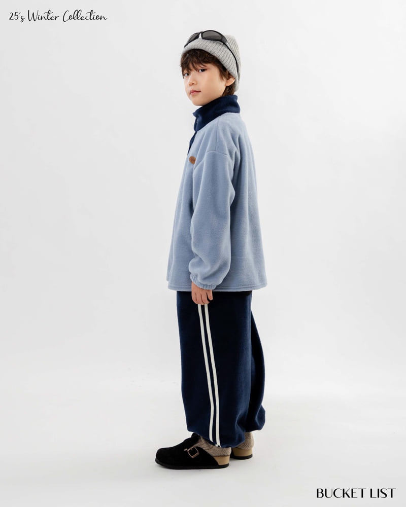 Bucket List - Korean Children Fashion - #kidsshorts - Fleece Color Tee - 4