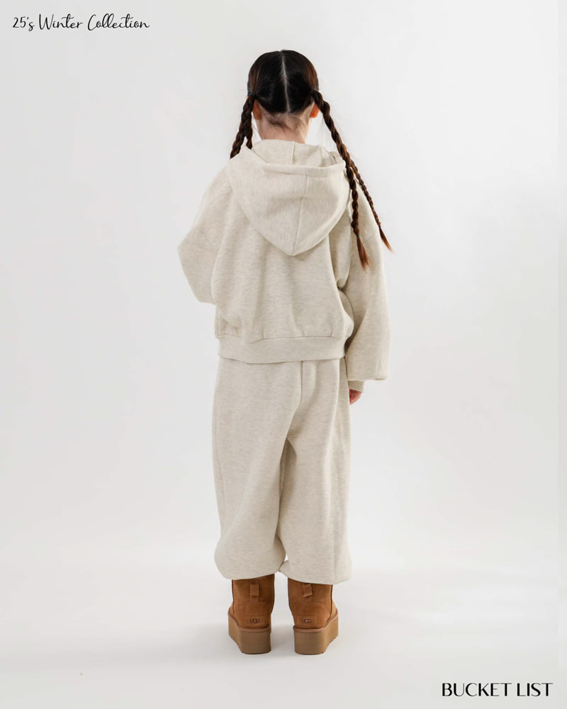 Bucket List - Korean Children Fashion - #kidzfashiontrend - Fleece Wide Sweat Pants - 12