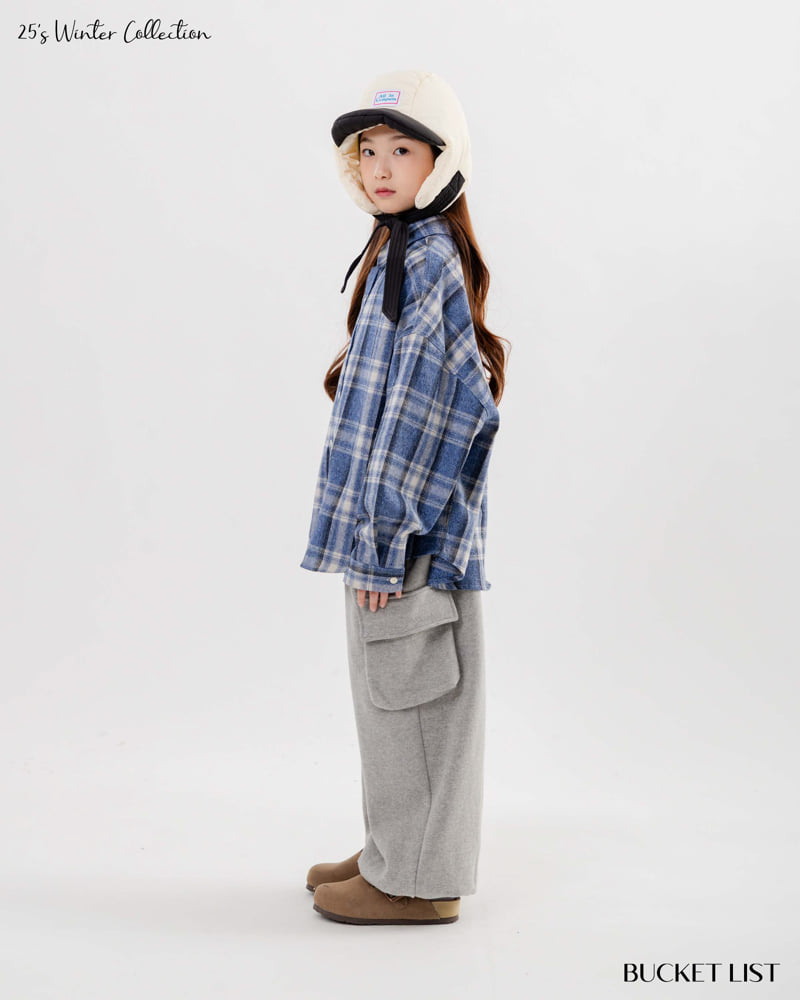 Bucket List - Korean Children Fashion - #kidzfashiontrend - Fleece Embossed Cargo Jogger Pants - 6