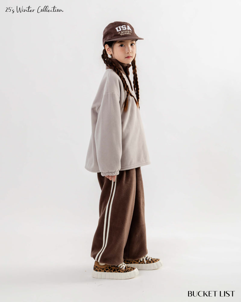Bucket List - Korean Children Fashion - #kidzfashiontrend - Fleece Color Tee - 5