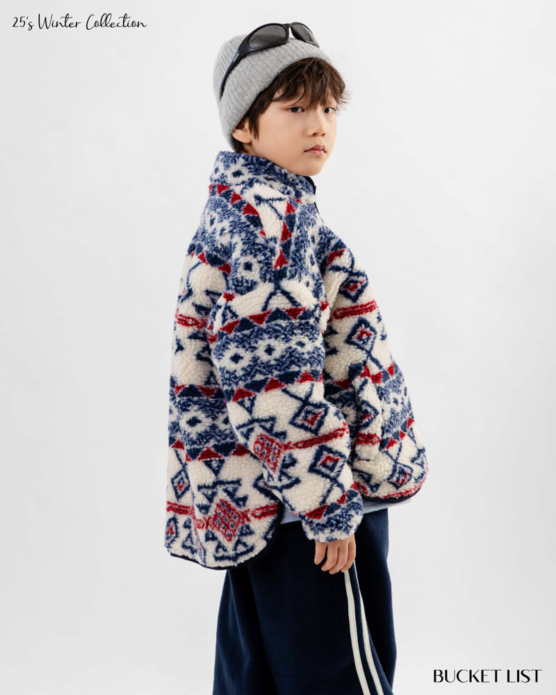 Bucket List - Korean Children Fashion - #littlefashionista - Indian Fleece Jacket - 9
