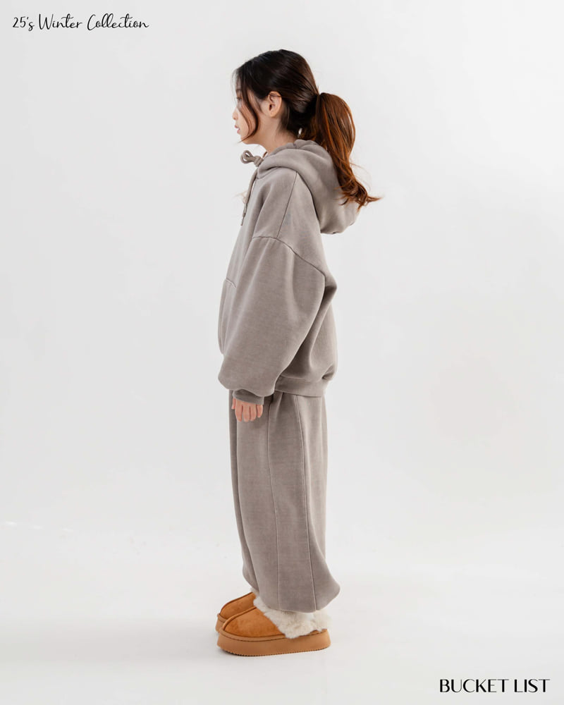 Bucket List - Korean Children Fashion - #littlefashionista - Fleece Jogger Pants - 6