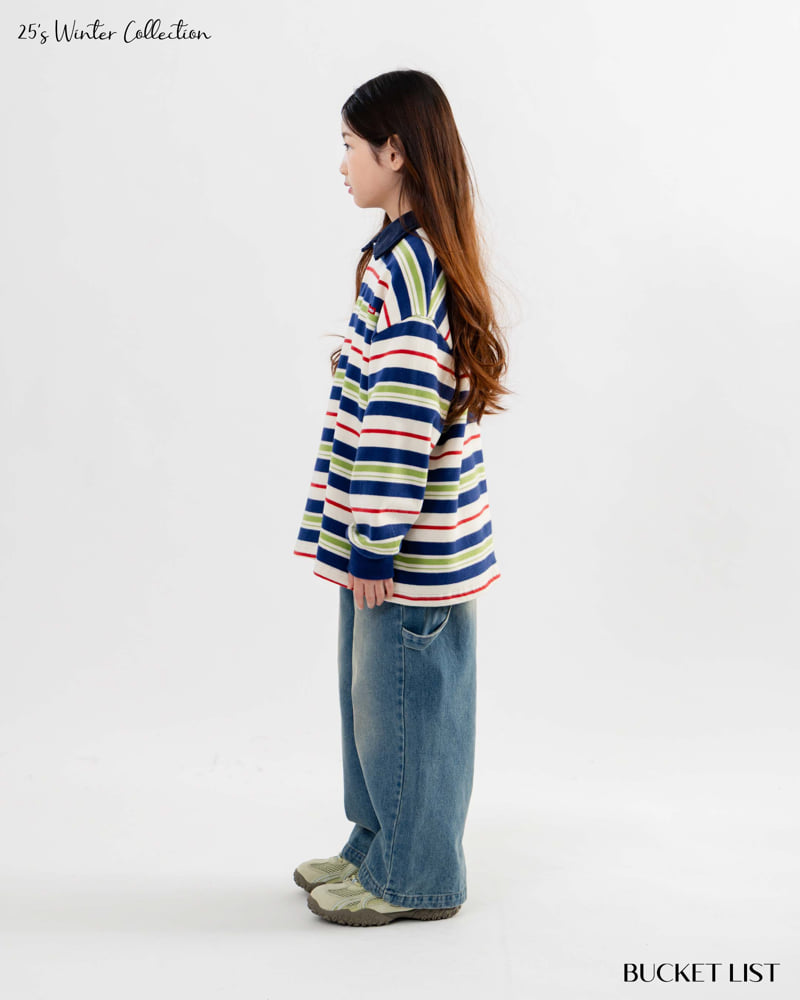 Bucket List - Korean Children Fashion - #littlefashionista - Point Denim Pants - 6
