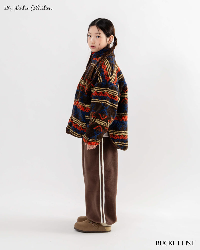 Bucket List - Korean Children Fashion - #littlefashionista - Fleece Track Jogger Pants - 5