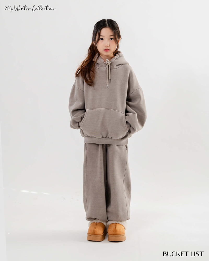 Bucket List - Korean Children Fashion - #Kfashion4kids - Fleece Hoodie - 4