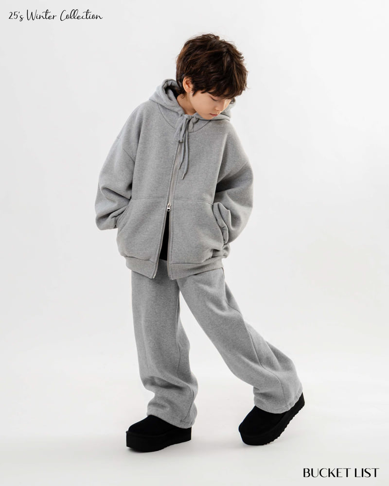 Bucket List - Korean Children Fashion - #magicofchildhood - Fleece Two Way Zip-Up Hoodie - 11
