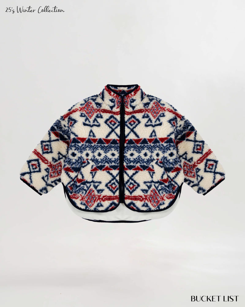 Bucket List - Korean Children Fashion - #magicofchildhood - Indian Fleece Jacket - 10