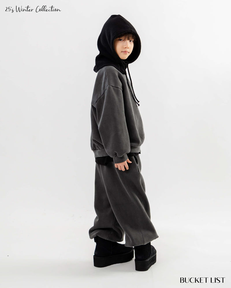Bucket List - Korean Children Fashion - #magicofchildhood - Fleece Jogger Pants - 7