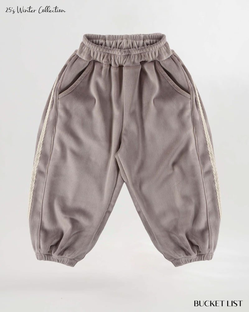 Bucket List - Korean Children Fashion - #magicofchildhood - Mink Track Jogger Pants - 4