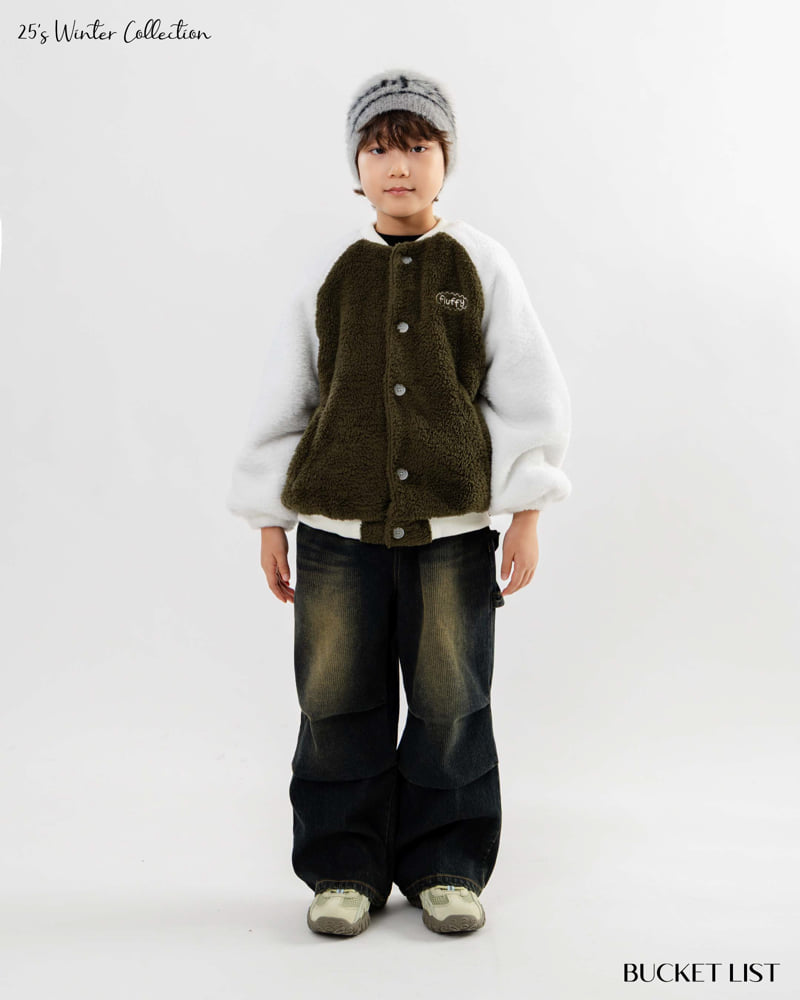 Bucket List - Korean Children Fashion - #minifashionista - Corduroy Balloon Denim Pants - 3